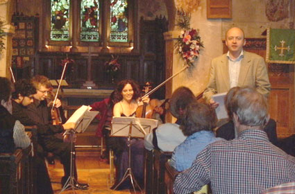Speaking before a performance of String Quartet No.6